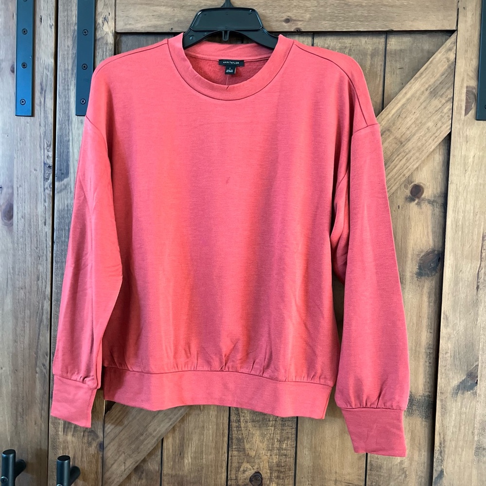 Ann Taylor rust colored sweatshirt